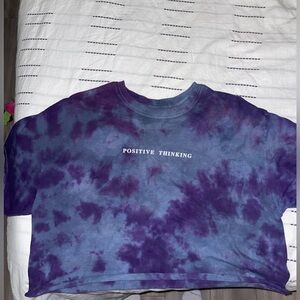 Home tye dyed crop top